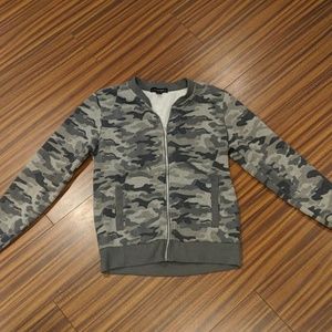 Atmosphere Zip Camo Sweater